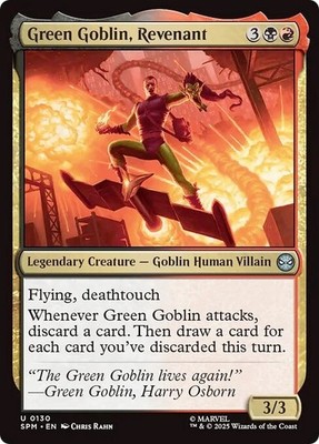 GREEN GOBLIN, REVENANT x4 mtg NM-M Marvel's Spider-Man 4 Unc