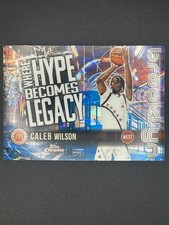 2025 Topps Chrome McDonald's - Caleb Wilson HL-5 - Where Hype Becomes Legacy