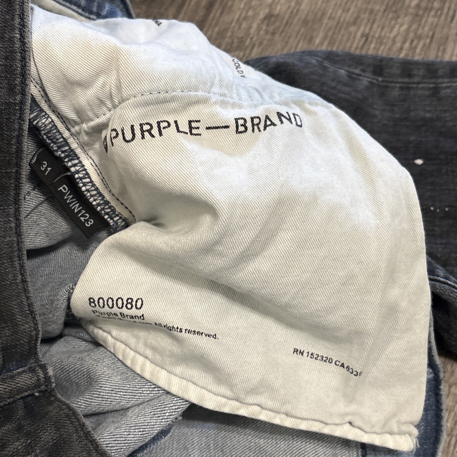 Purple Brand Men’s P001 Paint Splatter Slim Leg Low Rise 31 Fits 30 X 30.5 NEW - View 10