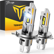 H4/9003/HB2 LED Bulbs, 50,000LM 1200 Ultra Brighter, 6500K Cool White, 85000Hrs