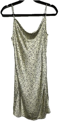Vero Moda Sia Animal Print Slip Minidress Double Cream Sz Medium Retail: $55 NWT
