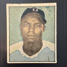 Berk Ross 1951 Hit Parade Sam Jethroe Rookie #4-10 Boston Braves Baseball Card. rookie card picture