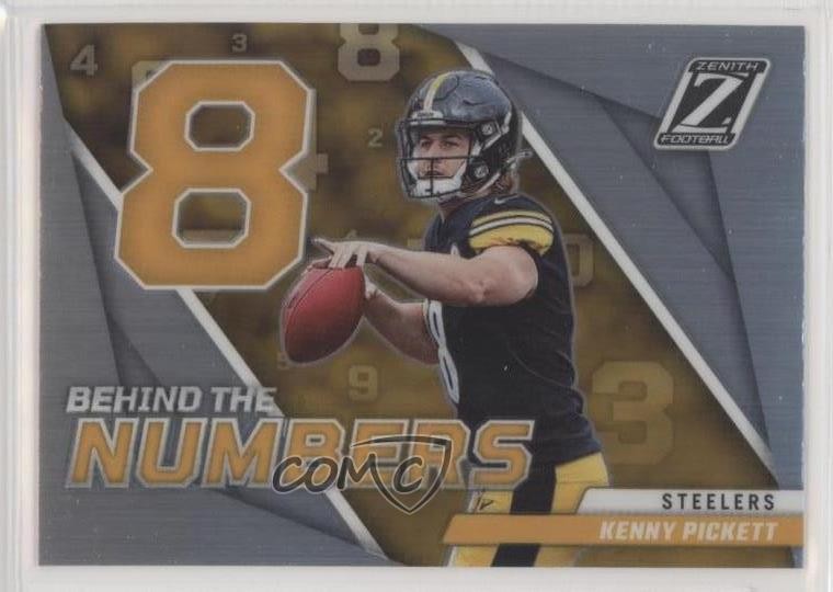 2022 Panini Zenith Behind The Numbers Kenny Pickett #BN-KP Rookie RC 0nr3
