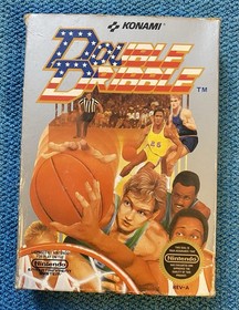 Doppio Dribble NES Boxed Set Raro PAL GP Box Variante Autentico CIB 3 Viti REV-A