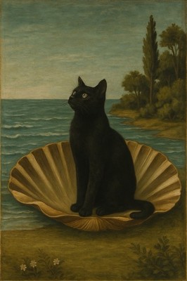 Katze Geburt Der Venus Muschel Raffael Kunstdruck Kunst Fine Art