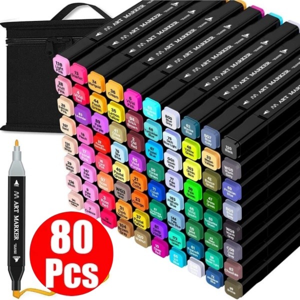 Dual Tip Drawing Markers Set For Drawing