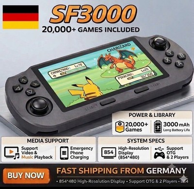 SF3000 Retro Handheld Konsole 4.5 Zoll Linux IPS 854x480 20000 Spiele