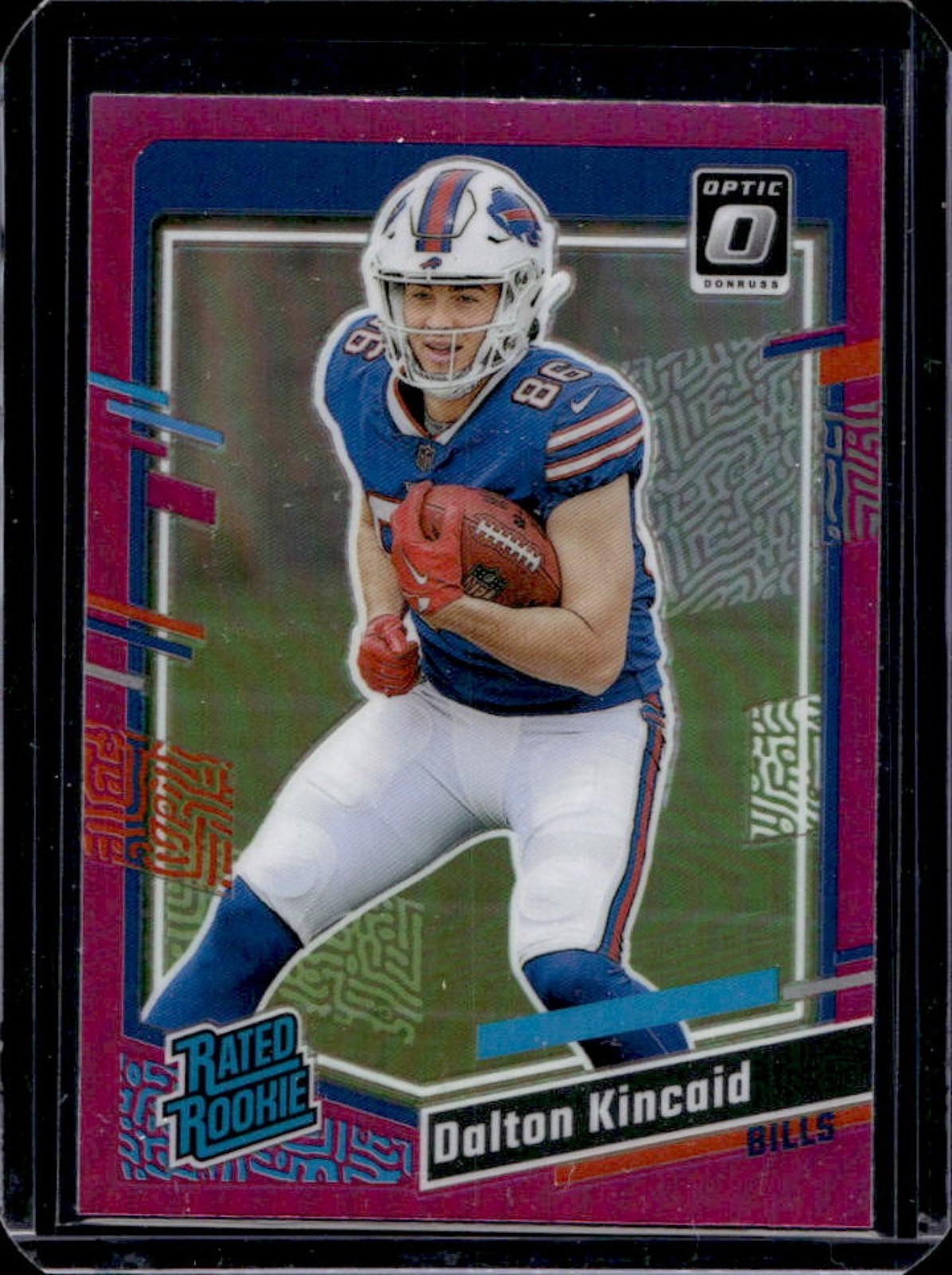 2023 Donruss Dalton Kincaid Optic Rated Rookie Preview Pink Prizm RC #308 Bills