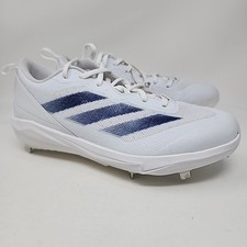 Adidas Adizero Instinct IH3468 Women's 9.5 Softball Sneaker White/Navy Blue