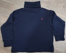 EUC Ralph Lauren Navy Turtleneck with Red Logo 2/2T BL24