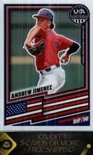 2026 Panini Stars & Stripes Prizm USA Baseball #146 Andrew Jimenez USA