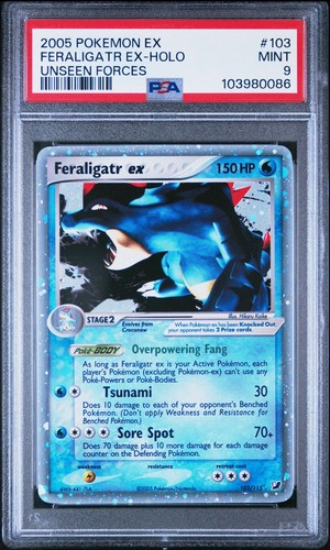 Feraligatr ex graded PSA 9 for sale on eBay