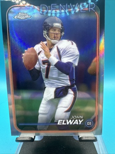 2024 Topps Chrome John Elway Refractor Denver Broncos #59