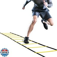 GHB Pro Agility Ladder Agility Training Ladder Speed 12 Rung 20ft with Carryi