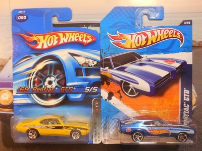Hot Wheels 1969 Pontiac GTO LOT 4 HW RACING MOTOWN METAL DETROIT