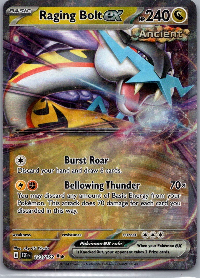 Raging Bolt ex Double Rare SV05: Temporal Forces 123/162 NM
