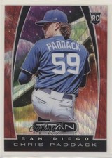 2019 Panini Chronicles Titan Ruby Wave Prizm 146/199 Chris Paddack #7 0cc6