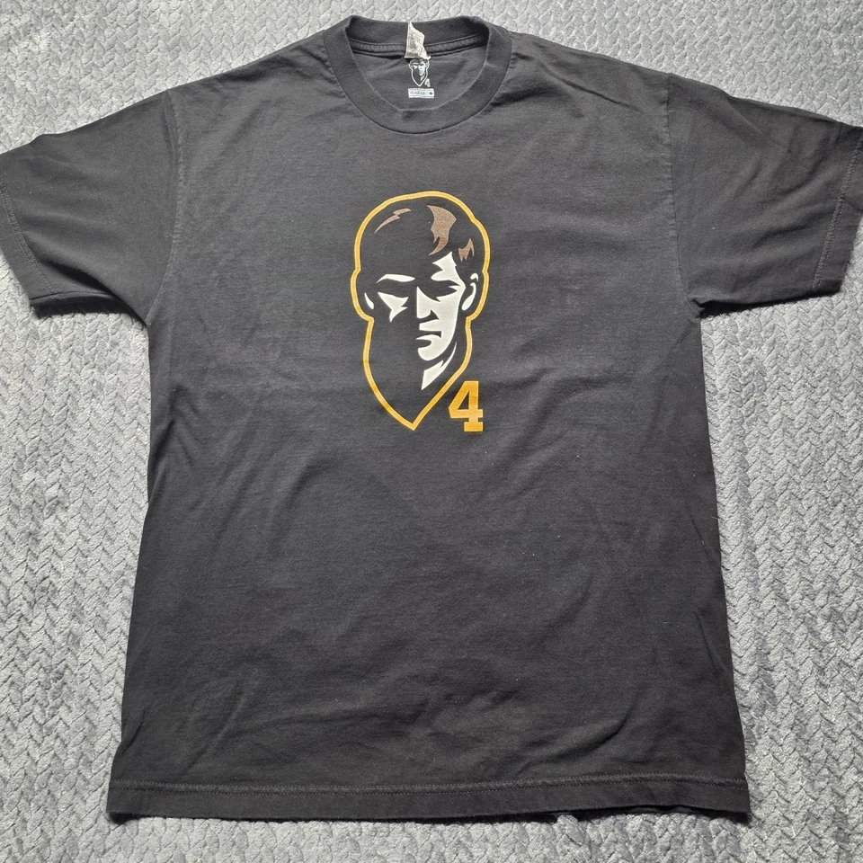 Camiseta para hombre Boston Bruins Bobby Orr #4 Great North Road gráfica grande negra Foto 2 de 4