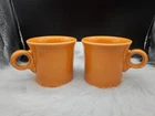 Fiestaware Mug Cup Classic Ring Handle Butterscotch Retired 10.25oz Set Of 2