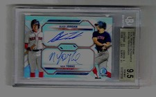 2021 Bowman Chrome Dual Prospect Rookie Auto Blaze Jordan / Nick Yorke BGS 9.5