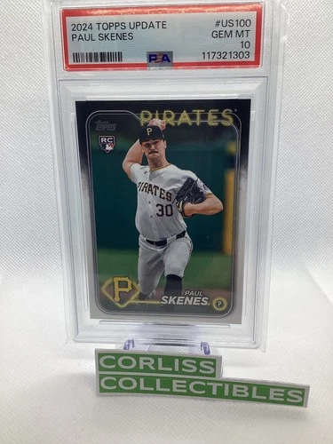 2024 Topps Update Series PAUL SKENES RC Pittsburgh Pirates Rookie PSA 10 GEM