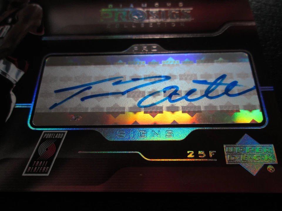 TRAVIS OUTLAW 2004 UPPER DECK DIAMOND COLLECTION PRO SIGS AUTOGRAPH CARD #PS-TO - Image 2 of 3