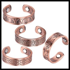 Magnetic Rings for Men Women, Pure Copper Jewelry Gift