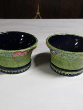 Tracy Porter Stonehouse Farm Collection Floral Ramkin Bowl Set of 2