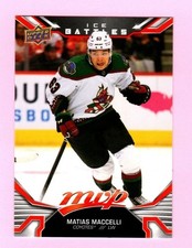 2022-23 U.D. MVP Ice Battles #248 Matias Maccelli RC - Arizona Coyotes