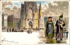 Künstler Litho Bruycker, H. de, Hamburg, Hamburger Typen, Hopfenmarkt - 11188081