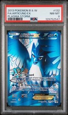 2013 POKEMON BLACK & WHITE PLASMA STORM #132 FULL ART/ARTICUNO EX PSA 8 on eBay