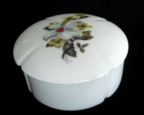 VTG Limoges Marcel Frank Set Perfume Bottle and Trinket Box Floral Design France - Picture 3 of 11