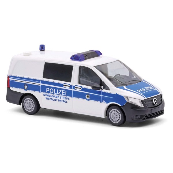 Busch 54802 Mercedes-Benz Vito Bundespolizei Gemeinsame Streife Deutschland & Pl-image