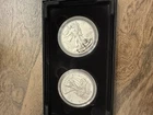 2021 AMERICAN EAGLE 1oz SILVER REVERSE PROOF TWO COIN SET
