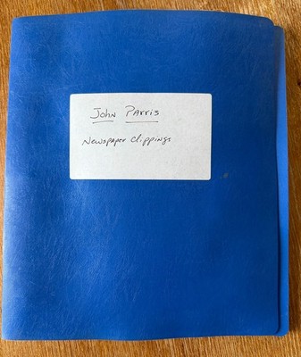 Binder of Author John Parris Newspaper Clippings - Used