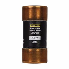 Eaton Bussmann Jks-40 Ul Class Fuse, J Class, Fast-Acting, 40A, 600V Ac,