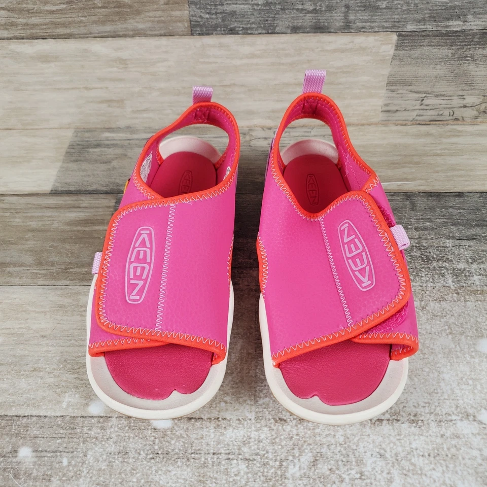 Сандалии детские Keen Knotch River размер 1 пурпурные сиреневые шифоновые без шнуровки с открытым носком - Изображение 2 из 4