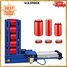 Pneumatic 6-Can Crusher – Aluminum, Fast Operation, Countertop Recycling