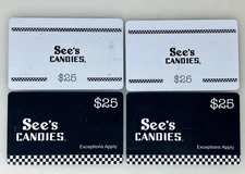 See’s Candies Gift Cards $100.00  -  31110