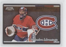 2002-03 Pacific Exclusive Advantage Jose Theodore #10 1r5