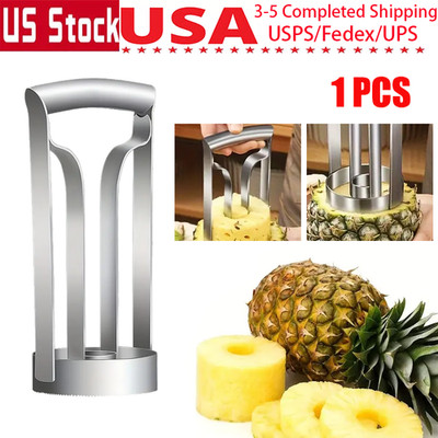 A Pineapple Corer Slicer Peeler Cutter Stainless Steel Sliver Kitchen Fruit Tool