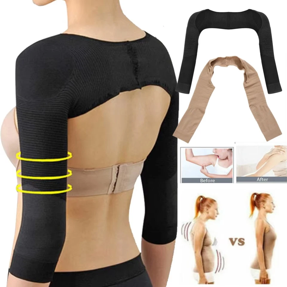 Women Sleeves Upper Arm Shaper Post Surgical Slimming Compression Tops Shapewear