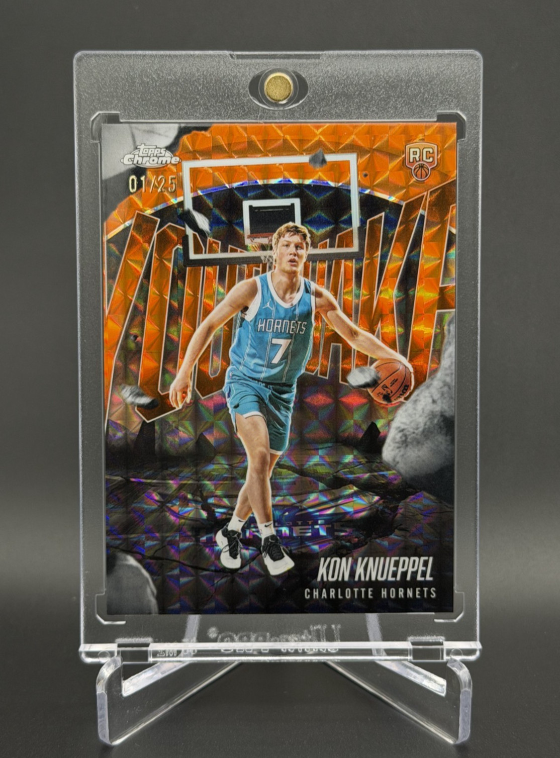 Kon Knueppel 💥🏀 RC YOUTHQUAKE ORANGE GEOMETRIC 1/25! 2025-26 Topps Chrome NBA