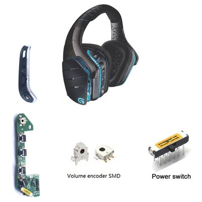 Replacement Parts for Logitech G933 G935 G633 G635 Power Switch Headphones