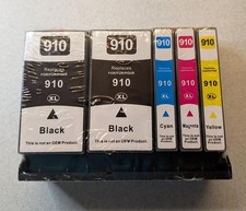 5PK 910XL Ink Cartridges For OfficeJet 8015e 8015, Pro 8020 8025 8035