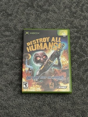 Destroy All Humans (Microsoft Xbox, 2005) Complete W/ Manual CIB
