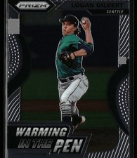 Logan Gilbert 2020 Panini Prizm #WIP-12 Warming in the Pen Seattle Mariners