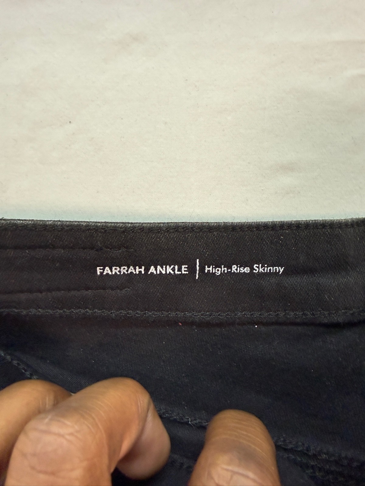 AG Farrah Ankle High Rise Skinny Jeans Womens 28 Black Slim Fit NWT thumbnail 3