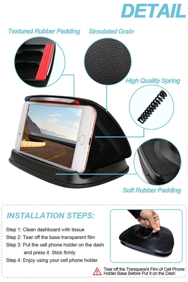 NUEVO Soporte de montaje para teléfono GPS PDA para automóvil con protección solar Soporte para teléfono Foto 3 de 4