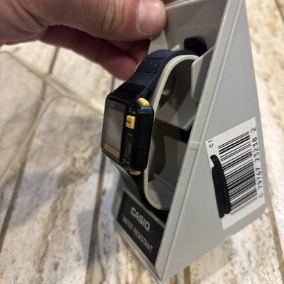 Vintage 1987 Casio Jp-100w Digital PULSECHECK Watch Made in Japan
